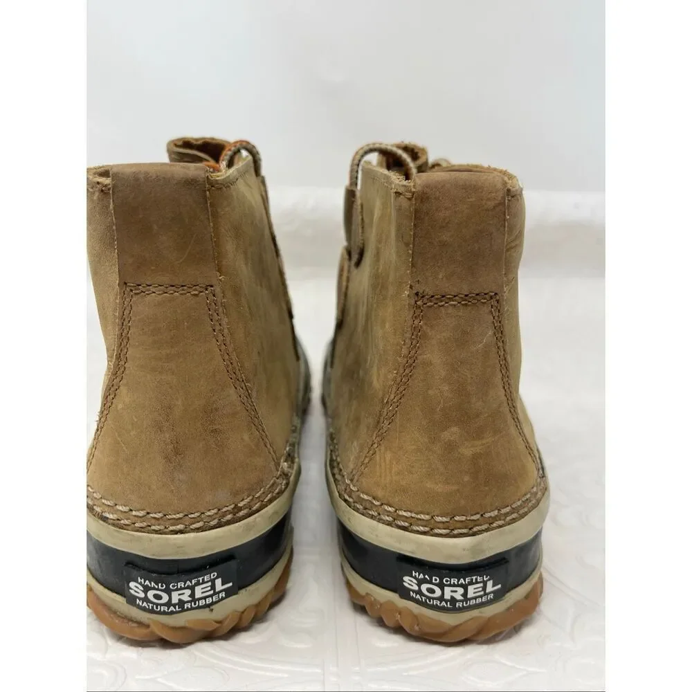 Sorel Out 'N About Waterproof Leather Duck Boots Sz 5.5